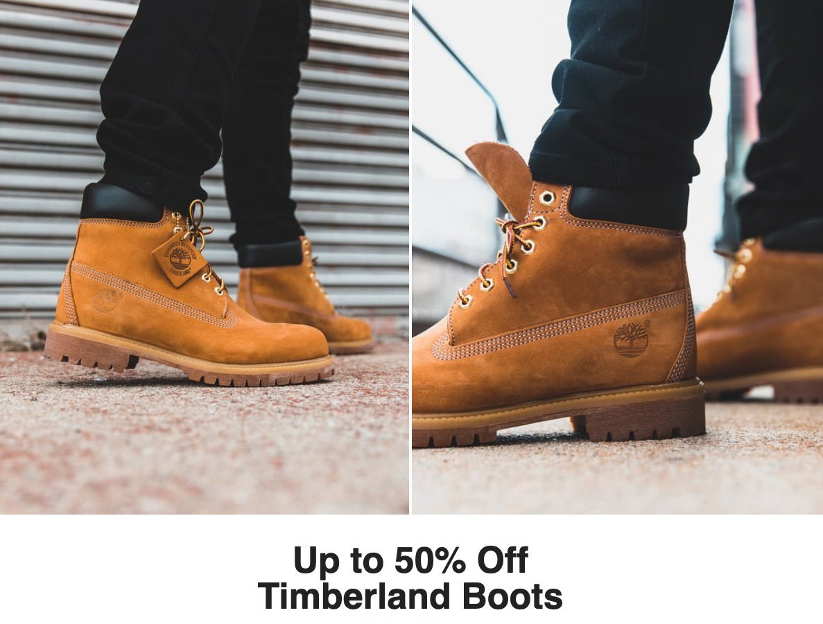 timberland 50 off sale