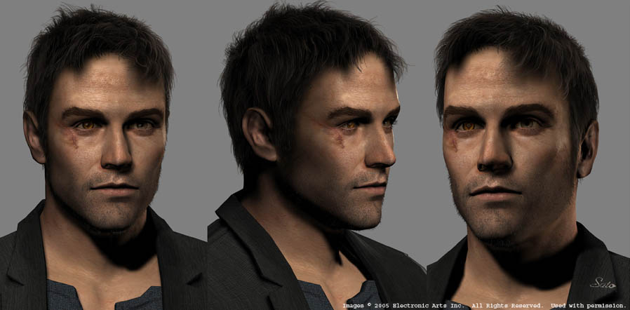 GhenryPerez's tweet photo. Takayoshi Sato, character designer for Silent Hill 1+2, got a gig to work with EA after leaving Konami. He designed the characters for Goldeneye: Rogue Agent. I love how distinct his style is. If I didn't know better, I'd first think these were scrapped designs for SH. https://t.co/j6Q2fBEwGE