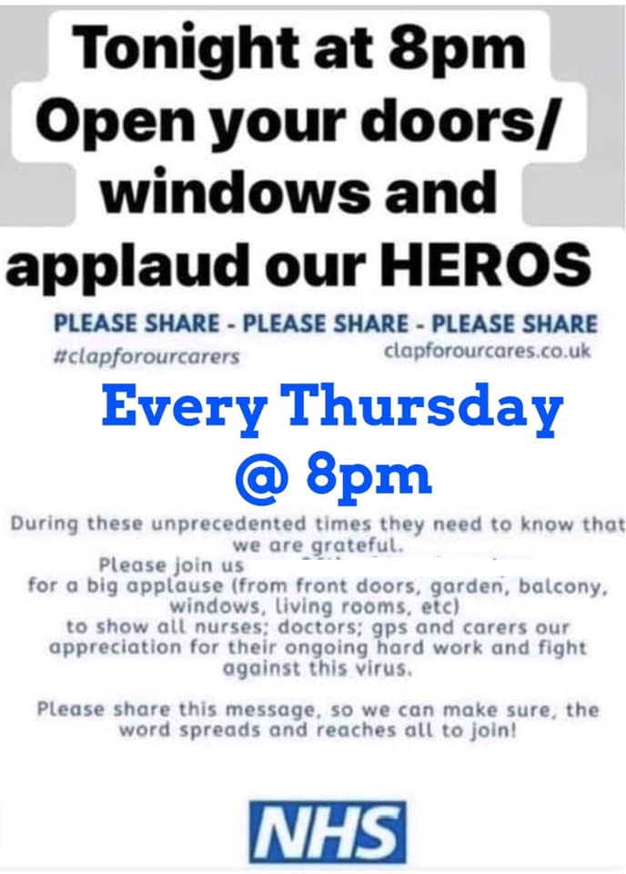 I have my own #NHShero, my lovely but exhausted wife. #ClapForCarers #clapforkeyworkers #clapforourcarers #clapforNHS #clapforNHS #NHS #NHSheroes #LightItUpBlue #COVIDー19 #coronavirus #StayHomeSaveLives #stayathomeprotecttheNHS #lightitblue #keyworkerHeroes