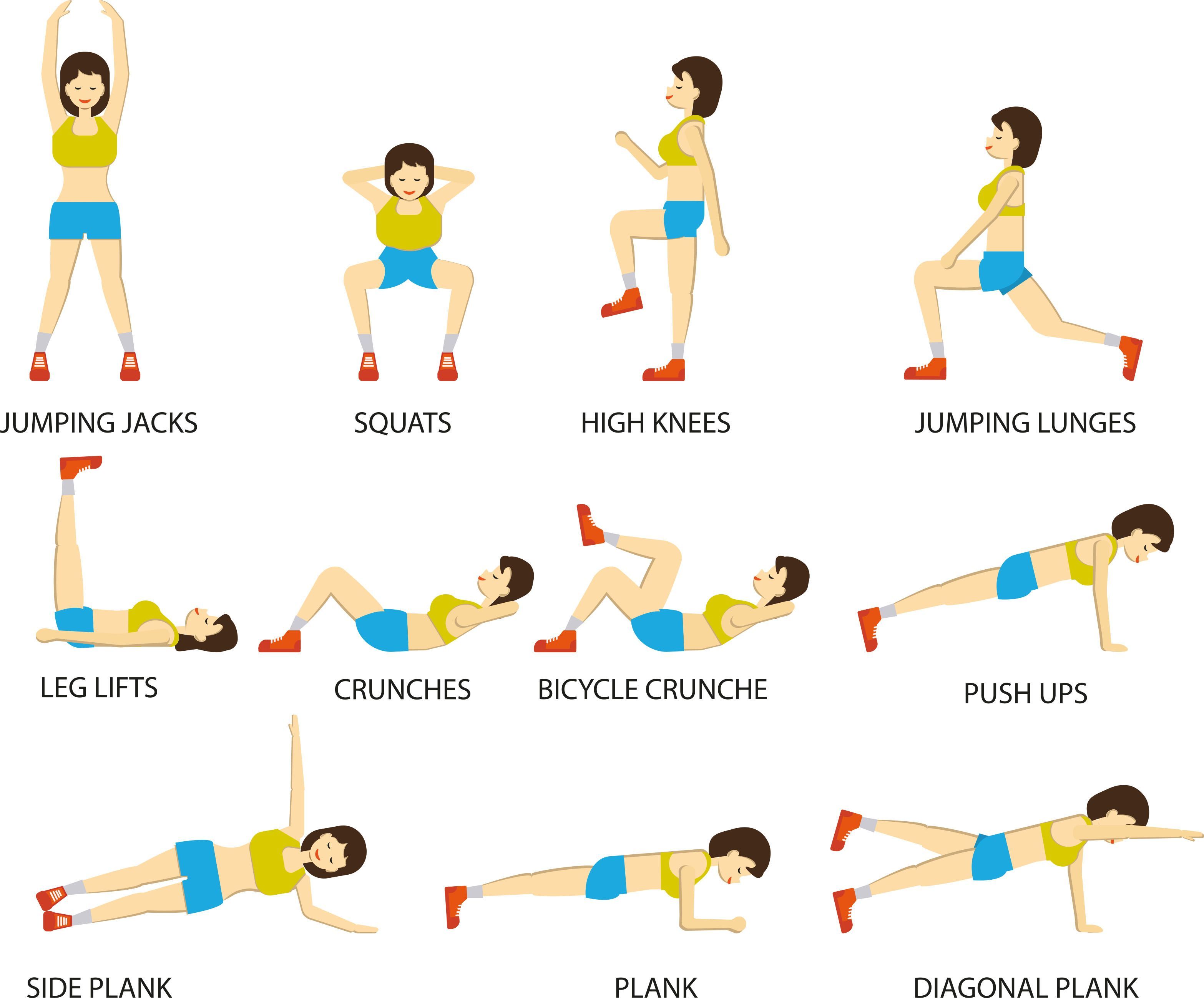 Newport Live on X Why not try out a simple home workout Here s a cardio and core workout with no equipment required Try each exercise for 30 seconds 1minute at a