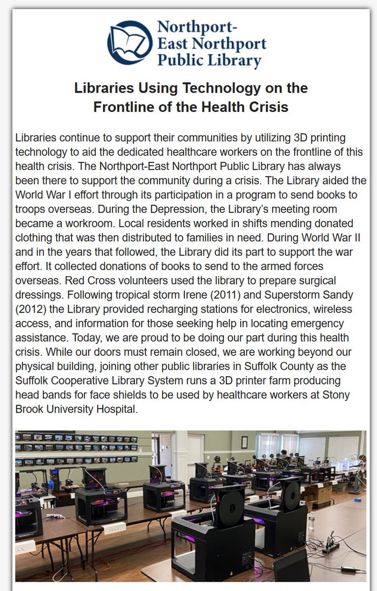 NENPL's tweet photo. Review the latest issue of Library News and Updates:
https://t.co/5Q8VT6d0rF
#NENPL #AtHomeWithNENPL #LibraryatHome #EastNorthport #Northport https://t.co/VA5cqk6Wg7