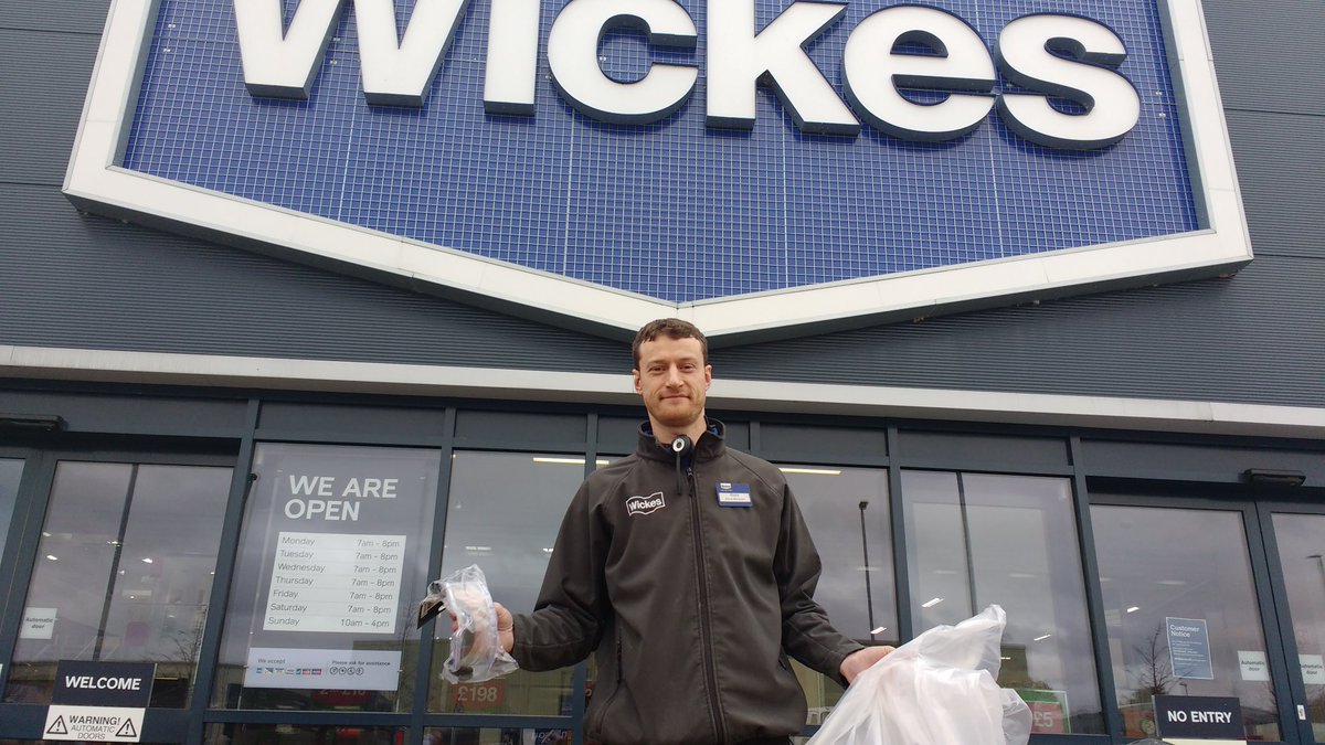 Thanks to <a href="/Wickes/">WICKES</a> Thurmaston and manager Russell Smith for donating goggles to keep our staff safe. More needed!