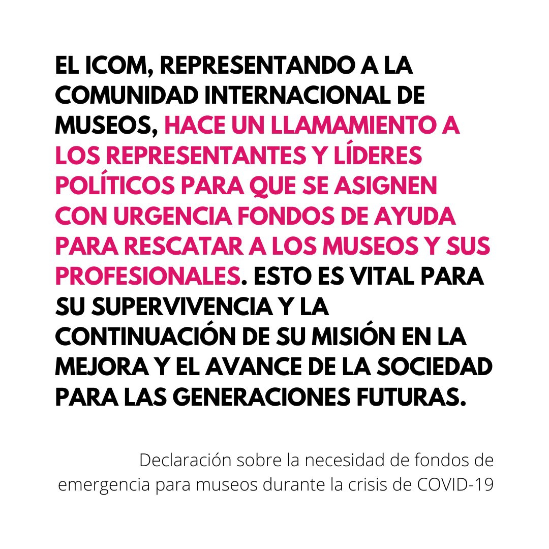IcomOfficiel's tweet photo. The healing process after the COVID-19 crisis will be long and complex. We will collaborate with governments, as well as with our partner institutions and other international organisations to ensure the future of Museums in society.

📄 Full statement: https://t.co/Rxxg1Jy2zX https://t.co/X4Rt3ptyws