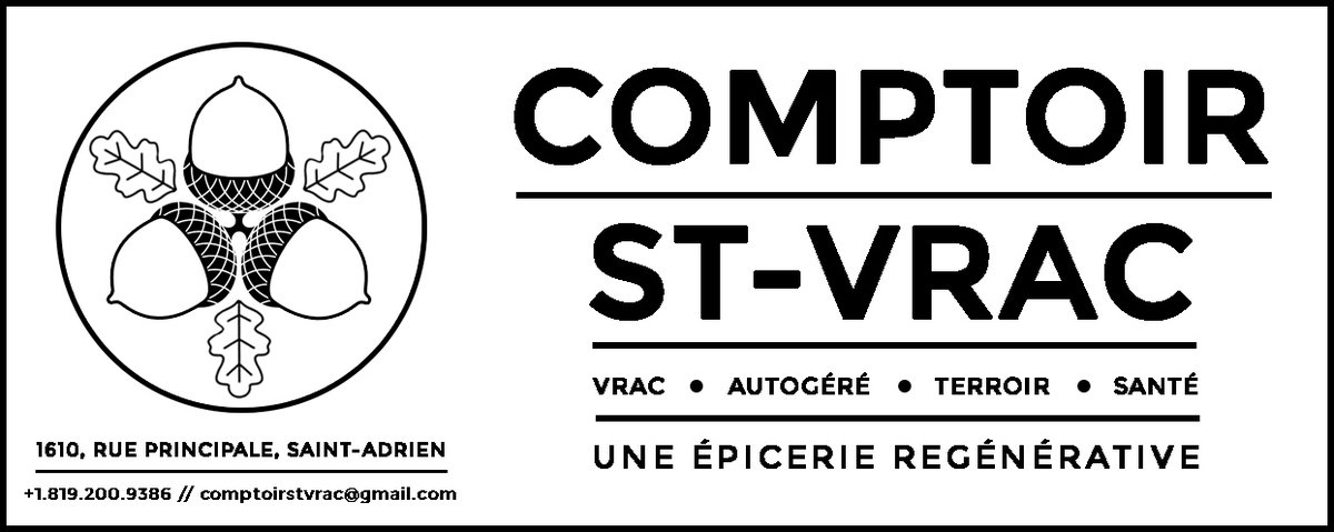 🤝 Aujourd'hui dans S'ENTRAIDER, le Comptoir St-Vrac de Saint-Adrien. • Il propose des #aliments de manière #autogérée. Cela encourage une alimentation saine pour notre santé et celle de la terre en pratiquant une forme d’économie #locale et régénérative.
facebook.com/comptoirstvrac/