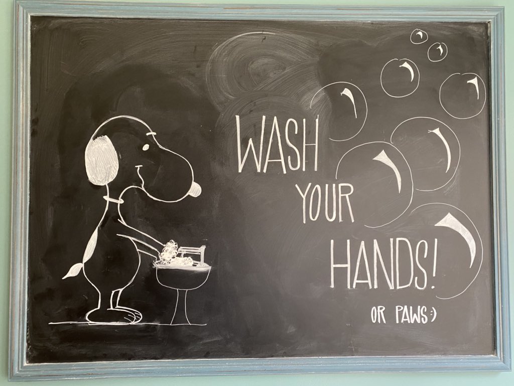 sburge1996's tweet image. This was my Wednesday workspace because it was chilly. When it is warmer my workspace is outside #HopIntoSpringBreakHCS  can’t leave out my Snoopy chalk drawing by @anirose_b that is behind me