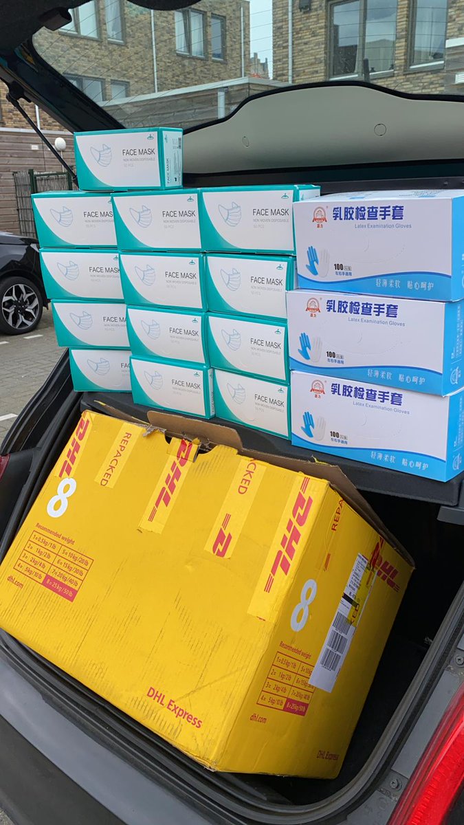 Euroboor's tweet photo. We also like to contribute to the fight against the corona virus and offer our support where we can. Today we filled our company car with gloves and face masks to donate to the Red Cross organization. We hope that these materials will come in handy! #Corona #COVID19 #StayAtHome https://t.co/Wn82Ug8WuQ