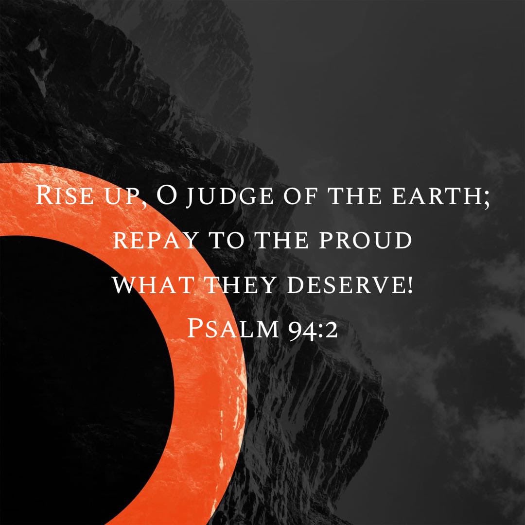 RevCalebAdams's tweet image. We trust in God’s rightful judgment when we see and experience injustice in this life. #SongsoftheMessiah  bible.com/59/psa.94.2.esv