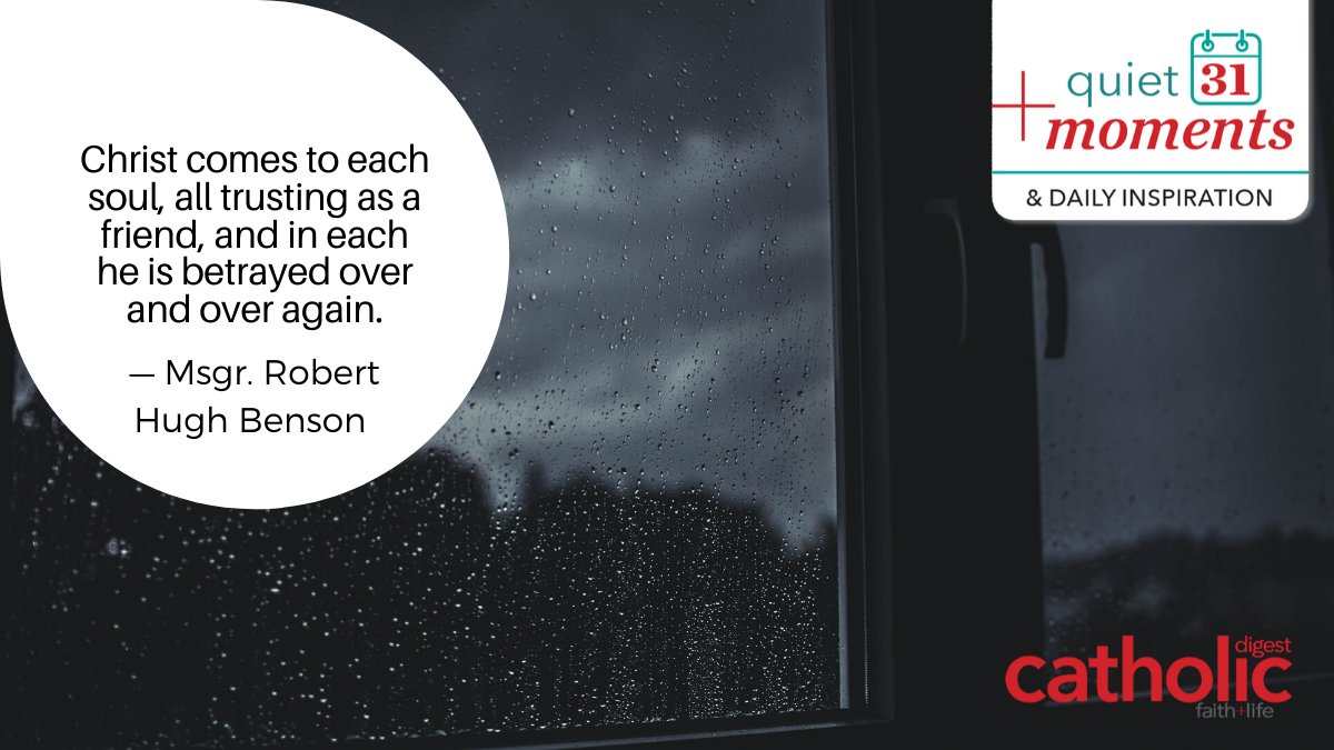 CatholicDigest's tweet image. Monday of Holy Week

#HolyWeek #QuietMoments #TheChurchOnline