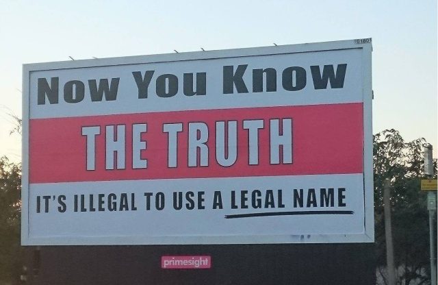 NotaVerity's tweet photo. Hey The Globe and Mail 
Emergency ALERT &amp; WARNING!
IT'S ILLEGAL TO USE A LEGAL NAME!
 
#IDsILLEGAL see #TruthBillboards &amp; get your #BCCRSS #TheEscapeClause help at https://t.co/gWSrSqyUWt

#TruthGoesTo
#Halifax
@HollyLynch5
@ISNS_hfx
@HfxRegPolice
@WYP_Halifax
#10Laws #GetRidOfID https://t.co/MzezS8bi9V