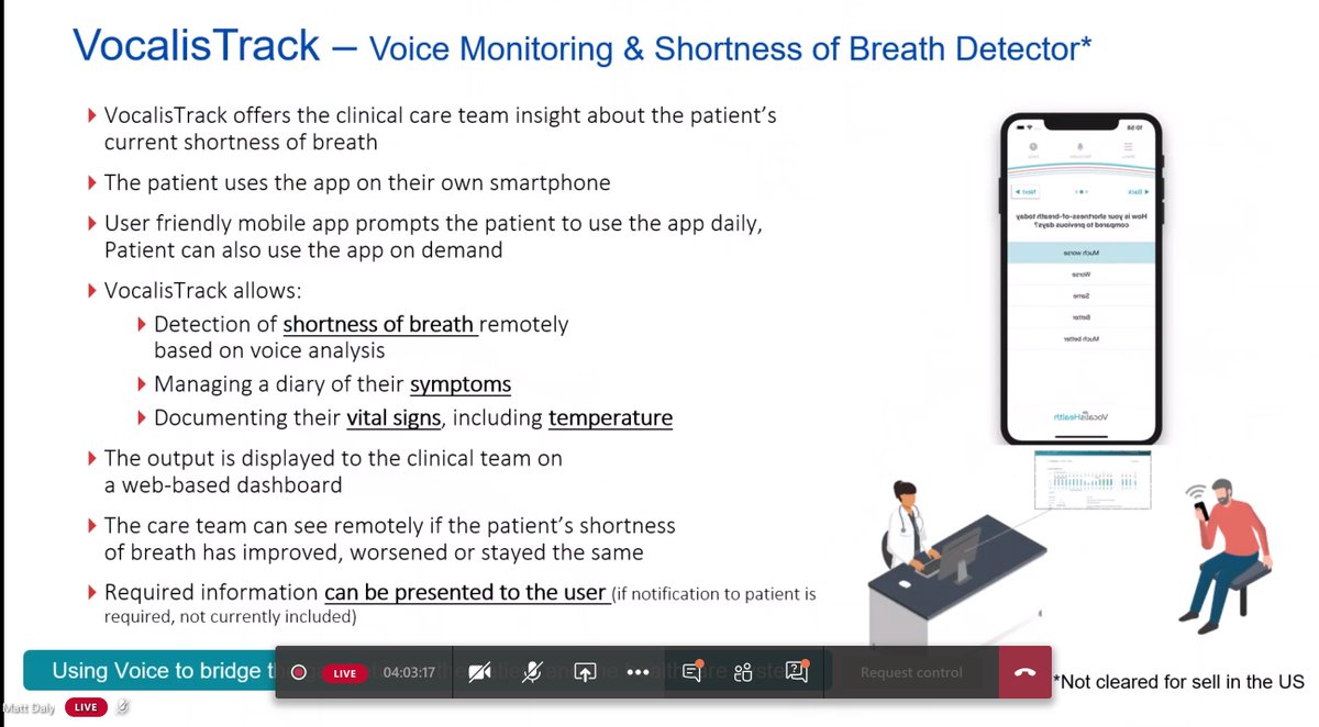 SukhNijjer's tweet image. #VoiceAlgorithms may be helpful in #Covid19. Amir Lerman has published that voice spectrograms can predict CAD. More likely more helpful in detecting a viral respiratory illness. Apps can determine how breathless.  #ImperialCovidWebinar