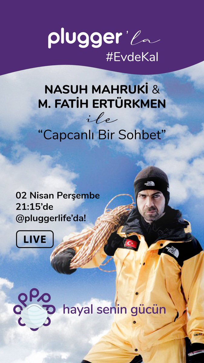 Değerli Dostlar, bu akşam 21:15’te Plugger’da, Fatih Ertürkmen’le Instagram söyleşimiz var, müsait olanları bekleriz...