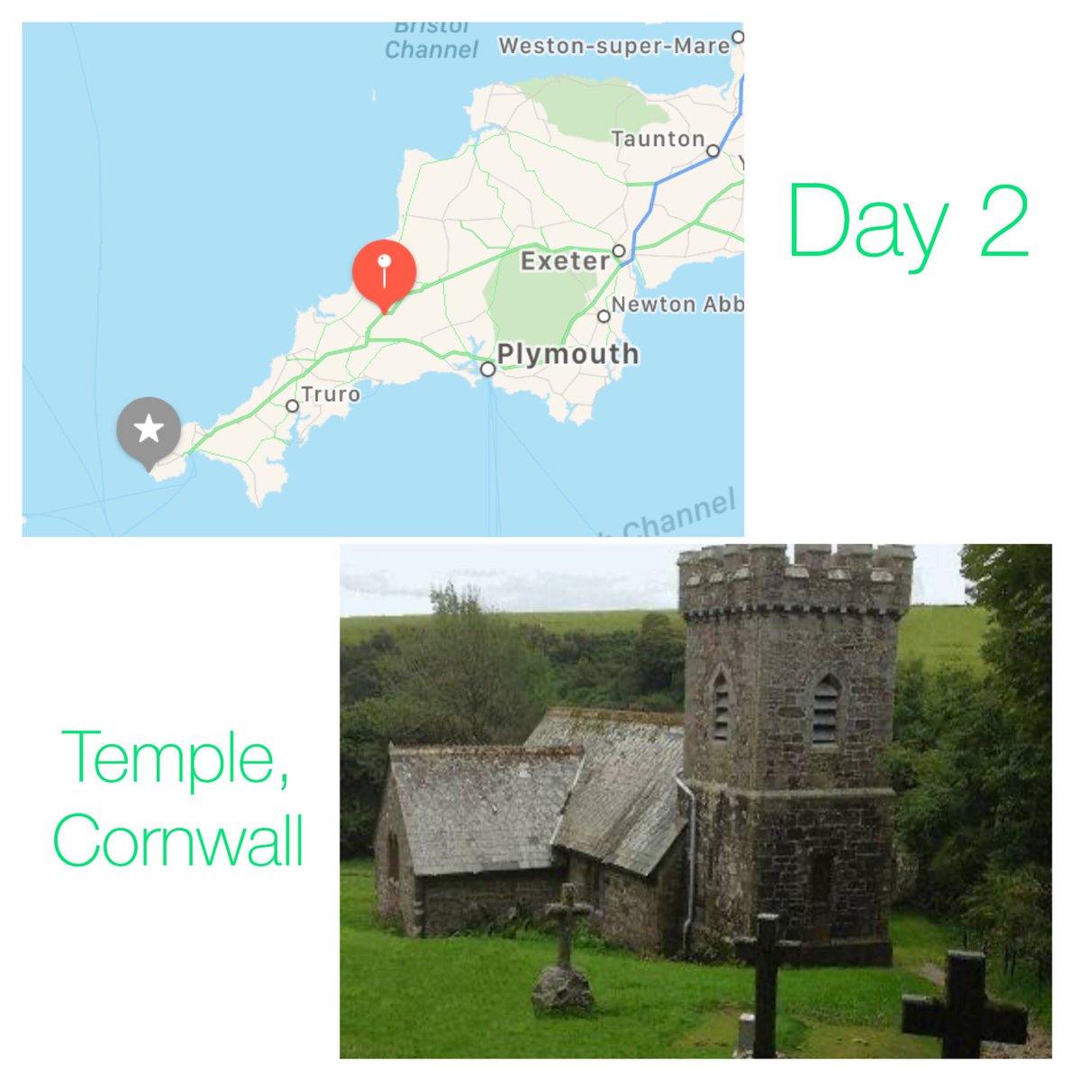 WycombeSport's tweet image. Day 2 complete. The PE Dept are half way through Cornwall, having made it to the little village of Temple. @wabbeysport anyone else joining in this challenge? #isolationexercises #peteam