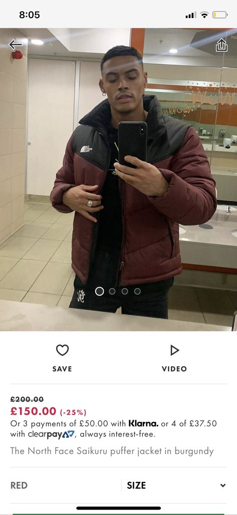 the north face burgundy jacket