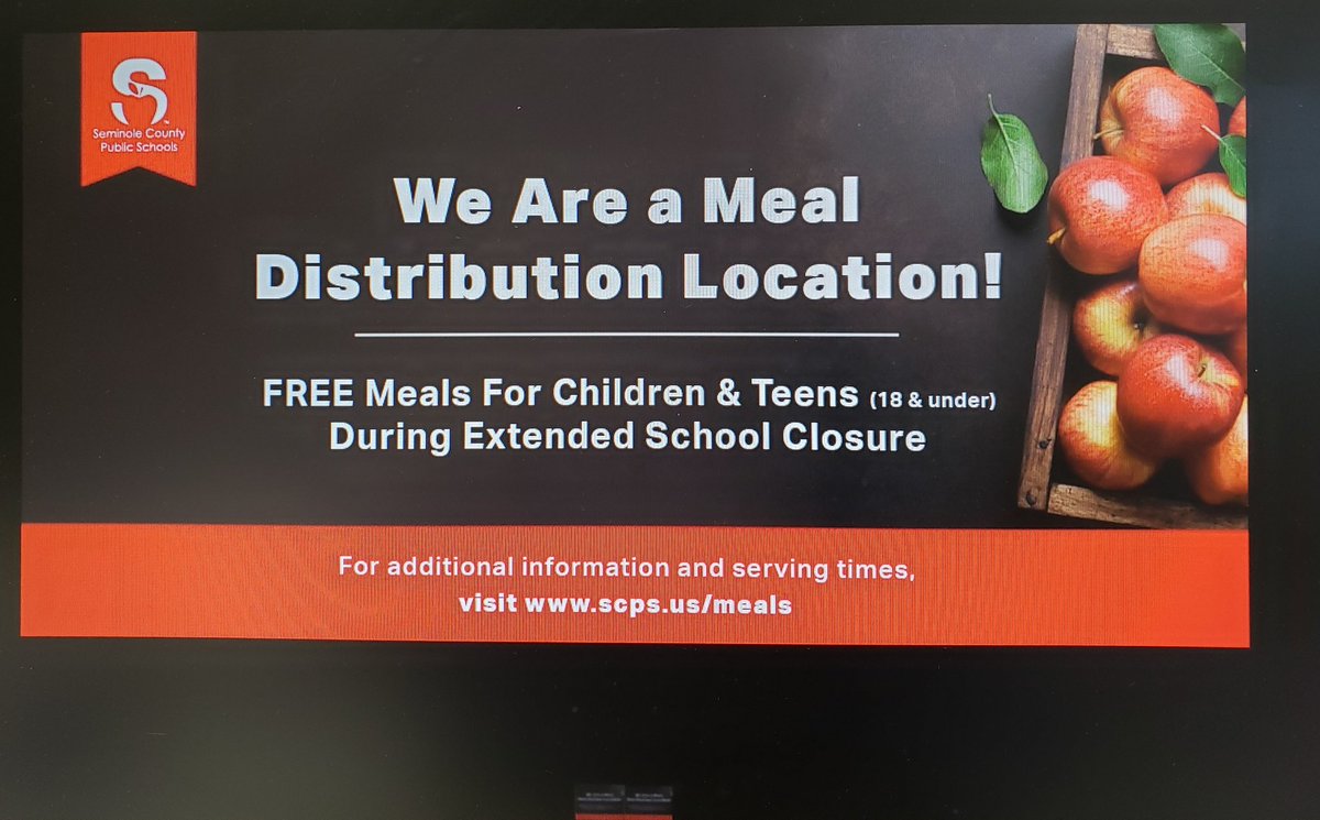 GenevaElem's tweet photo. SCPS Families, Geneva Elem. is a meal distribution location. We encourage all children &amp; teens (18 &amp; under) to visit us Mon. - Fri. between 10:30 and 1:00 pm in the car rider line for a FREE, nutritious breakfast and lunch! For info. &amp; serving locations, https://t.co/4IyjAPouRE https://t.co/3LwtzLrC6u