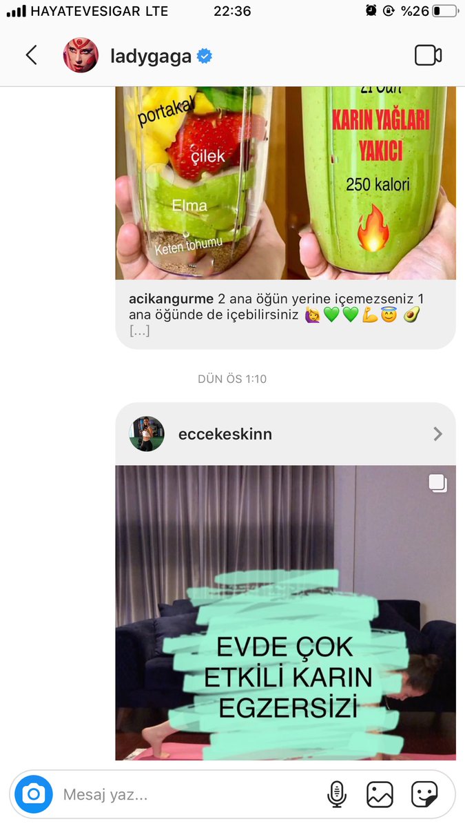 Lady Gaga inşallah hiçbir zaman insta dmlerine komple bakmaya karar vermezsin yoksa yanlış anlayıp çok üzülülebilirsin çok :(