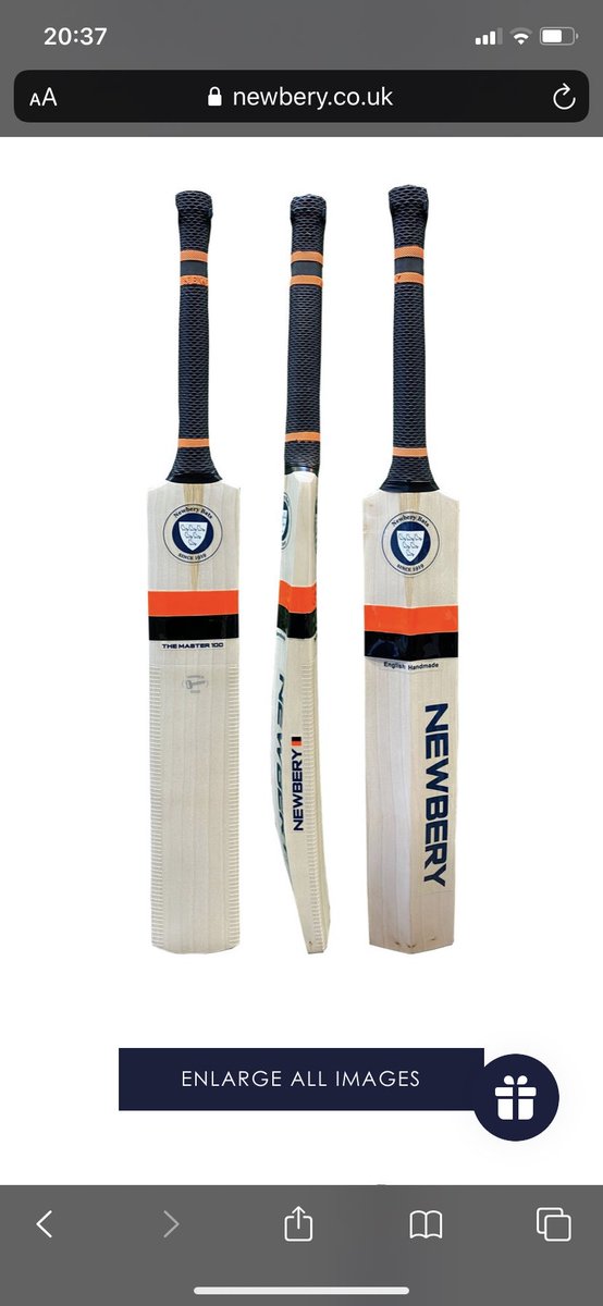 The best looking bat on the market at the moment- obviously it appeals to a certain generation #newbery #newberycricket