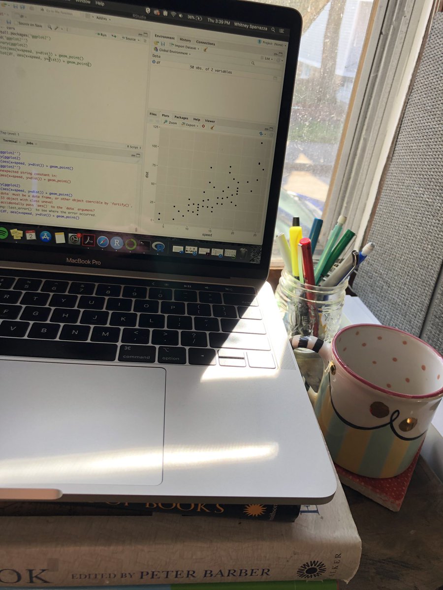 WSperrazza's tweet photo. @FolgerResearch Echinacea tea and RStudio plots for #folgertea today - channeling #emda15 vibes https://t.co/Ygdhm8Ygui