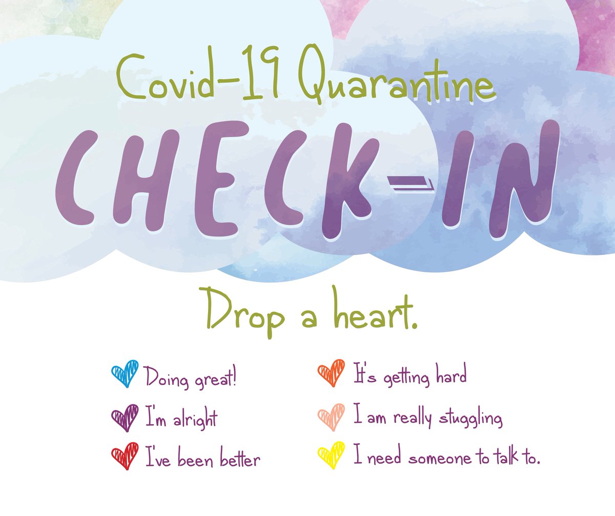 How are you feeling? Comment below and let us know!
#checkin #COVID19 #mentalhealth #stress #ThursdayThoughts #HelpingOthers #COVID19Pandemic