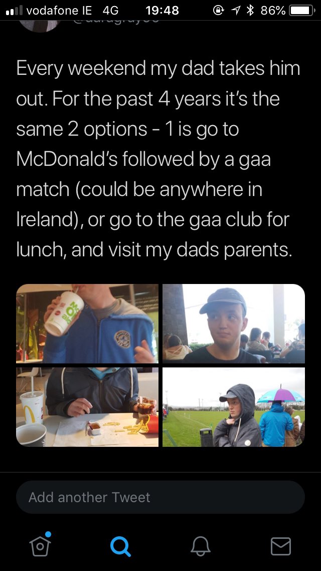 For Donal, routine is everything. The 3 screenshots capture his whole routine - which has been completely changed out of nowhere. No day services. No visits to friends or trips to Ikea with Mam, no trips down the country to games with Dad