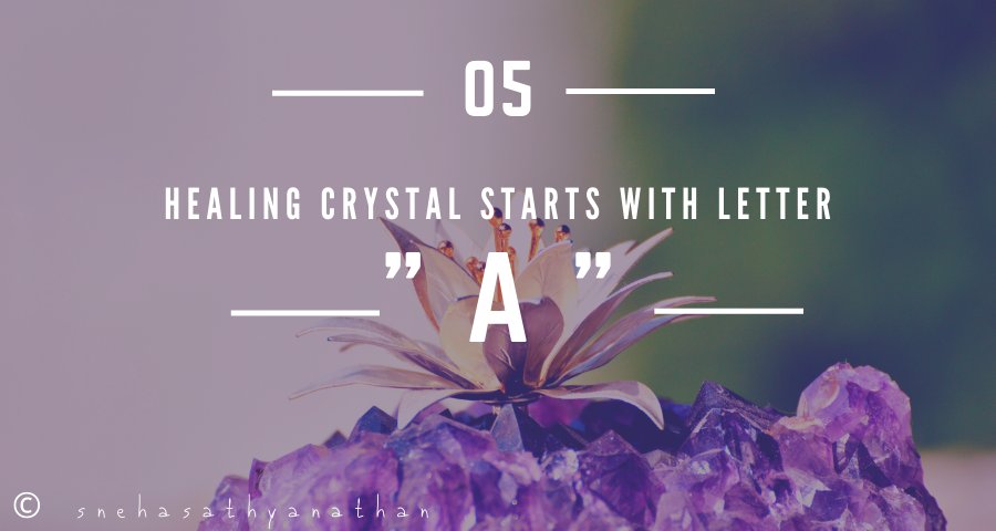 Here it come: Letter 'A' for A to Z Blogging challenge powered by @blogchatter.

Knowing crystals will add such a beautiful and elegant aspect of your life. I am sure you will find this blog series special.

allshadesoflife.com/05-healing-cry…

#savvyblogging #fbloggers #BlogchatterA2Z
