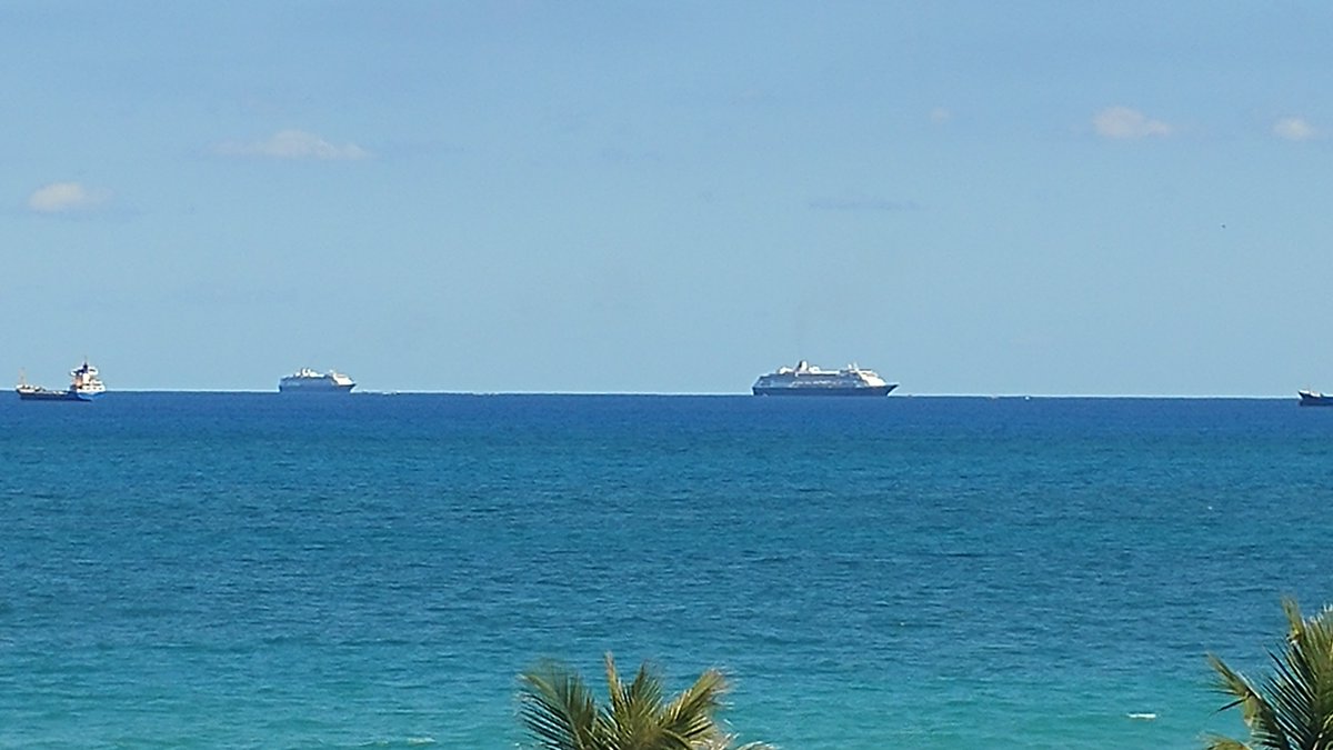 afrezzauser's tweet photo. The #Zaandam and #Rotterdam are closing in on Florida. I am happy for the passengers. https://t.co/xFRIvDi22P