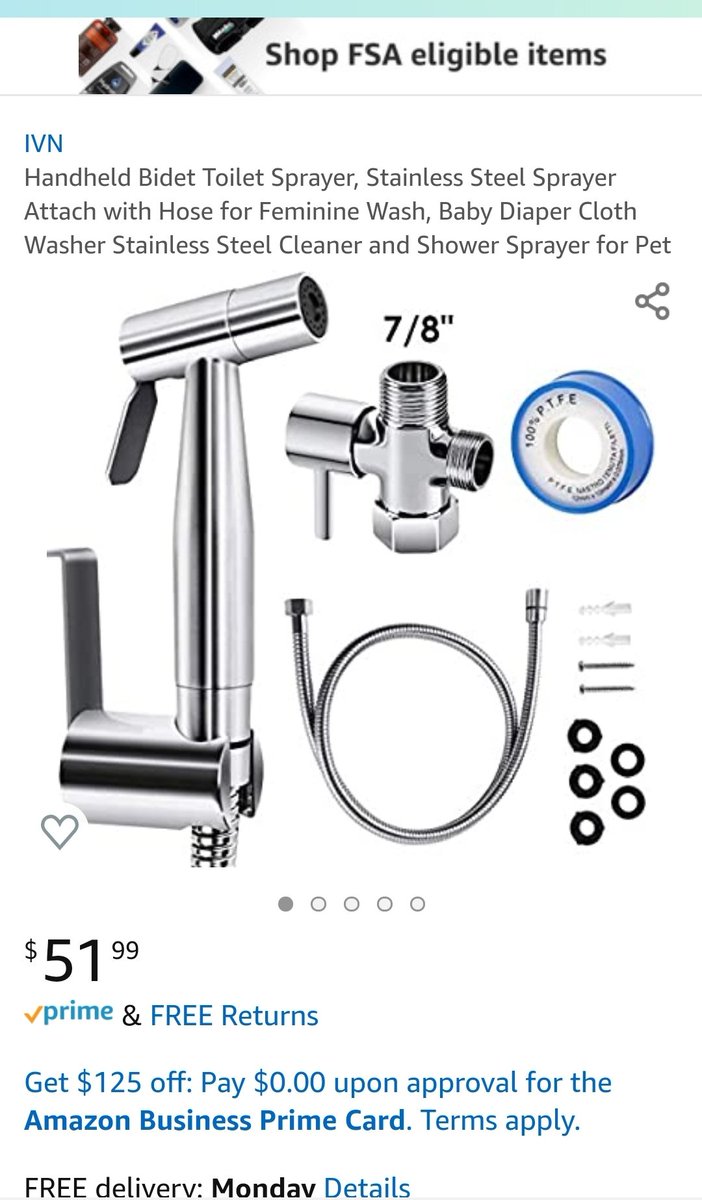 I'm not suggesting you buy these from Amazon but... if you can't get a cheap bidet attachment (many are sold out, mine won't be here until May), this could work. I have one, it's easy to install and use.