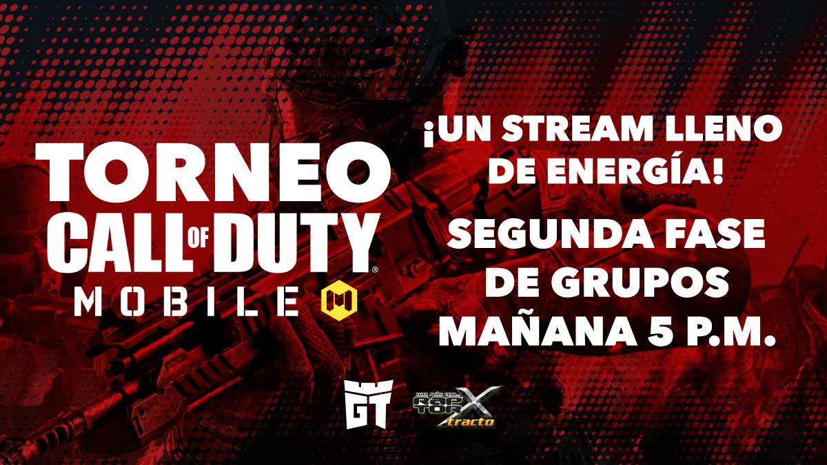 geektenango's tweet photo. ¡Llénate de energía! porque mañana arrancamos la segunda etapa del torneo Raptor #CoDMobile - #Geektenango donde se enfrentarán los grupos E y F. ¡No te lo pierdas! https://t.co/wcHa6ZQHKY