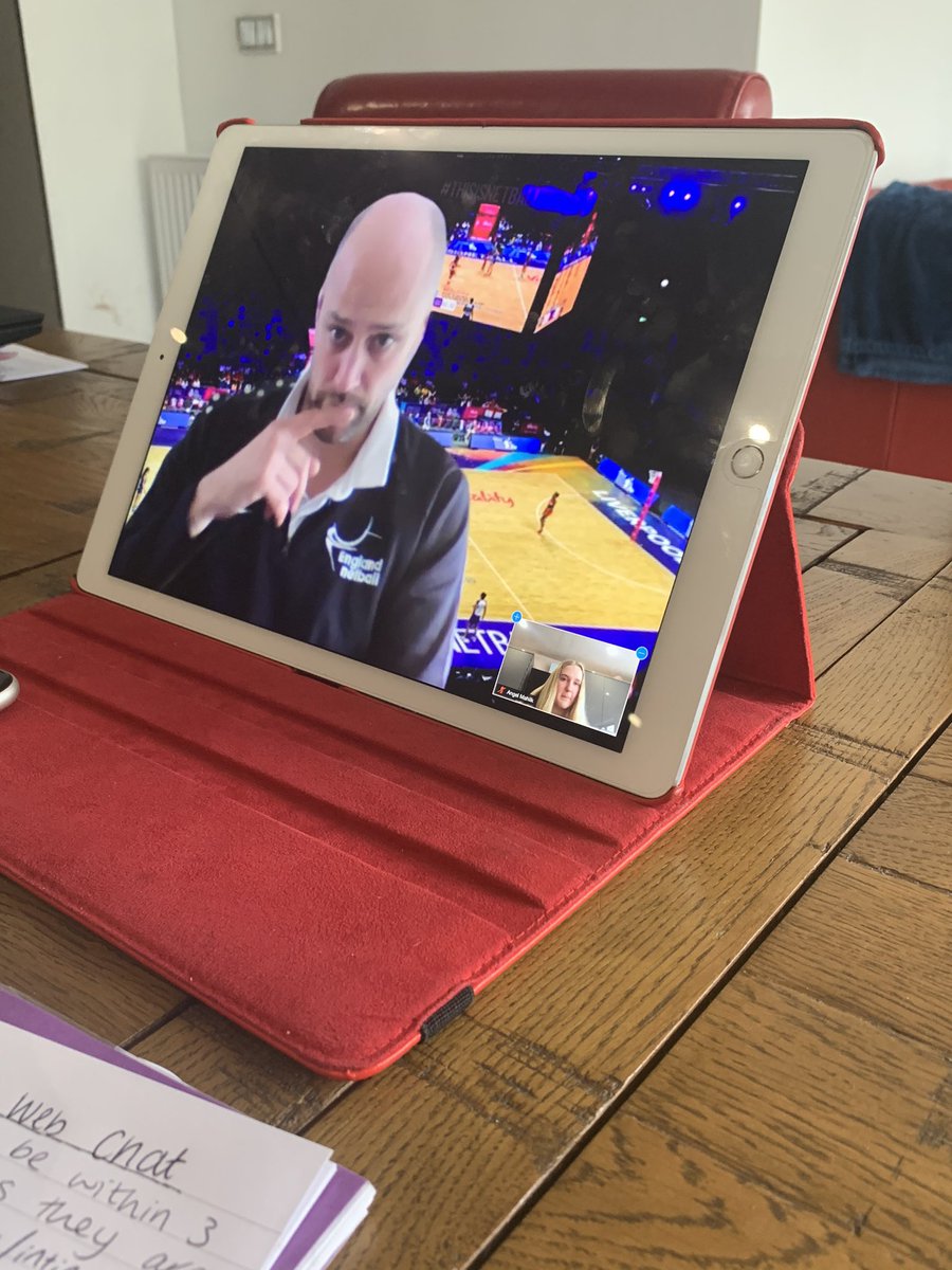 MichelleMahlik's tweet photo. More learning for @AngelMahlik this afternoon listening to expert advice and receiving top tips on umpiring from the fantastic @GaryBurgessIUA. I learnt a few things myself too! Thank you 👍🏻 @EN_Officiating #offcourtlearning #learnfromthebest https://t.co/nVXRelUYYs
