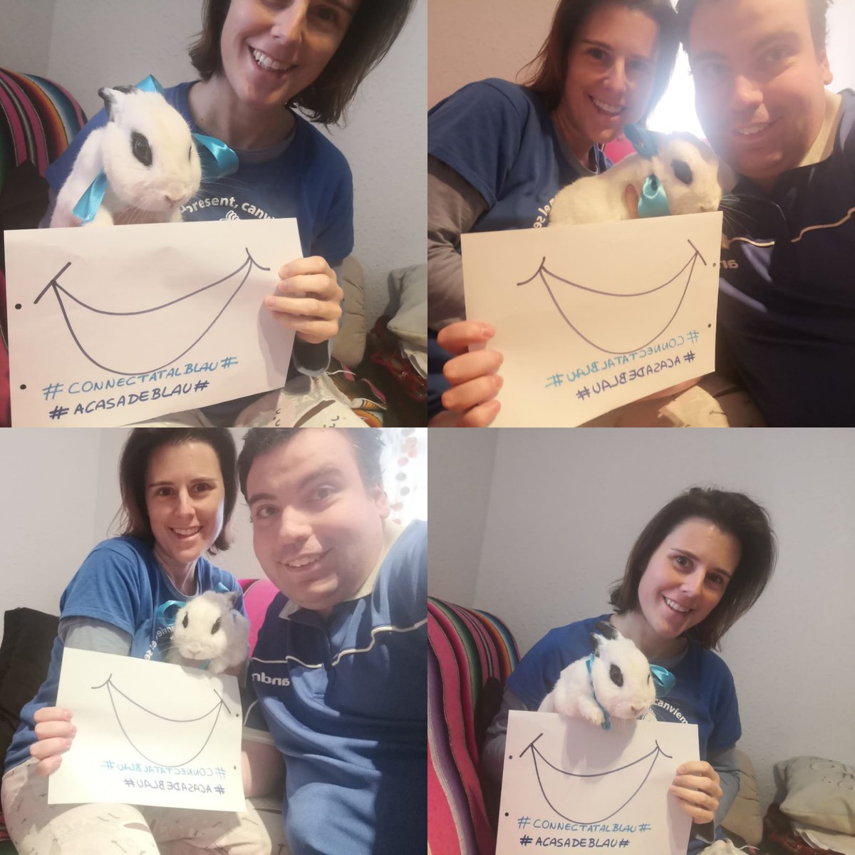 La Gemma, coordinadora de l'equip d'intervenció CRAB Aprenem i en Bernat, i fins i tot la Kholi també participen i ens fan arribar el seu gran somriure!!!😁

💙#2abril #diamundialautisme #acasadeblau #connectatalblau