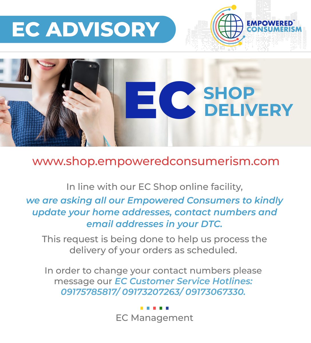 ec_dailyupdate's tweet photo. #ECAdvisory
Subject: EC Shop Delivery https://t.co/BDYmkRzzmF