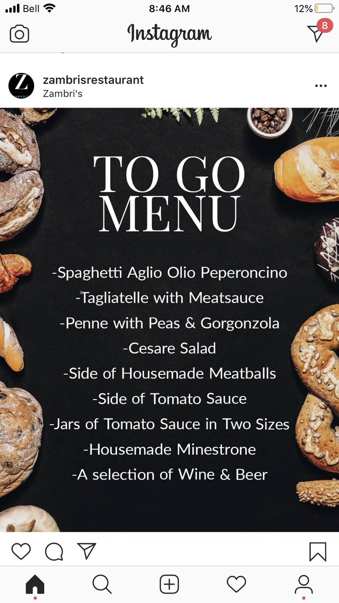 ⁦<a href="/ZambrisVictoria/">The Zambri's team</a>⁩ is launching their to go menu . Italian comfort.