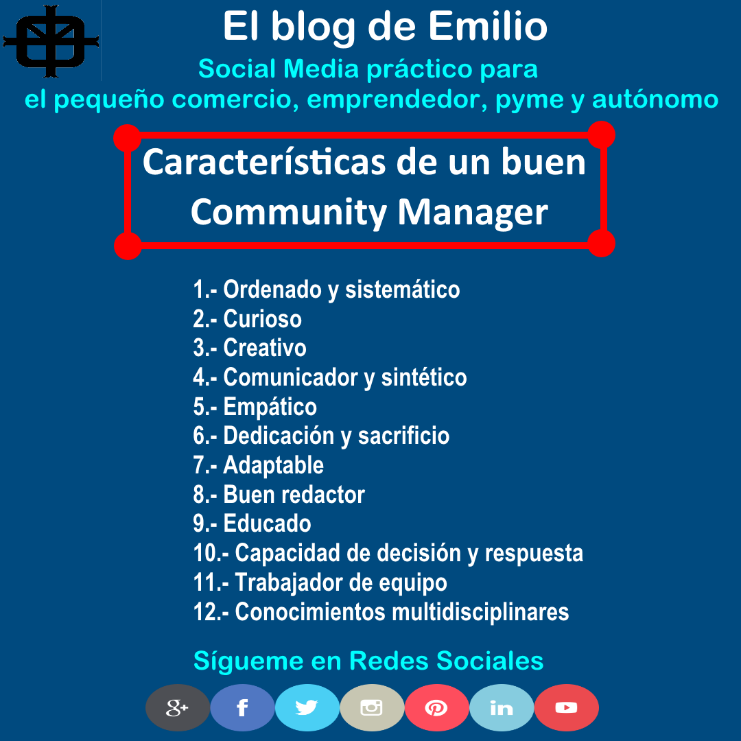 emiliobarredam's tweet photo. Estas son algunas de las características más importantes que deberías tener si quieres ser un buen #CommunityManager
Puedes utilizar estos días de cuarentena para aprender el oficio y potenciar la visibilidad de tu negocio. https://t.co/H1Wb2CPgiX