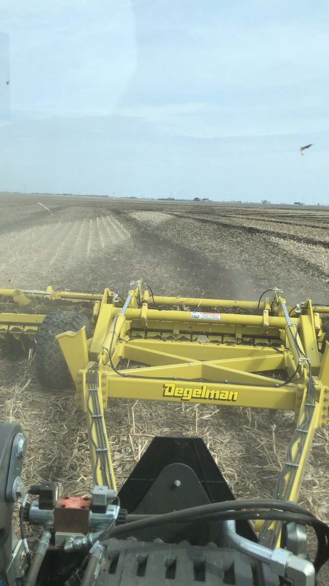 glademason's tweet photo. #isolationpod Degelman making light work of the tile lines https://t.co/FMjILLv04W