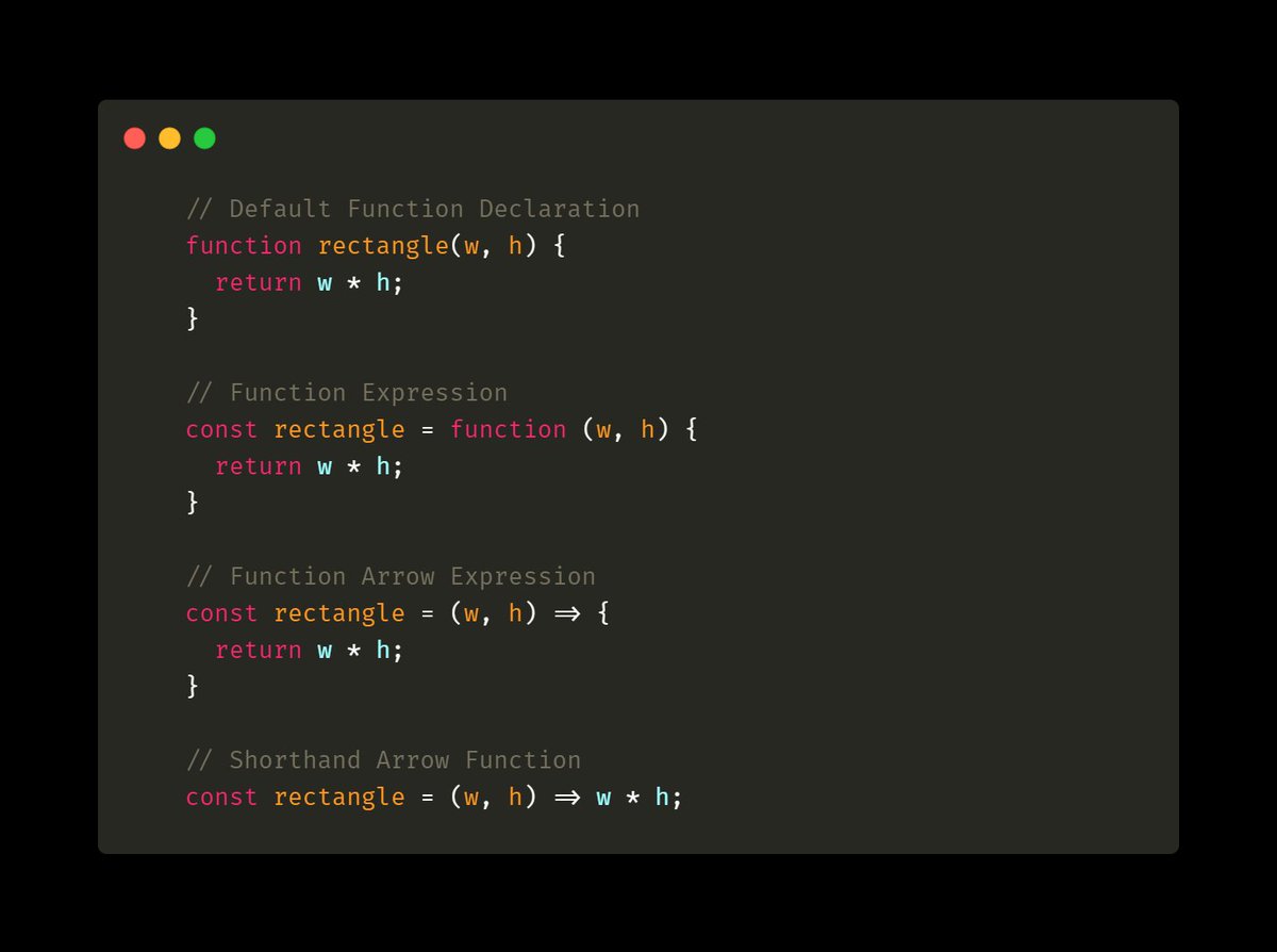 Ravin on Twitter: "You can write JavaScript functions in 30 ways. 30
