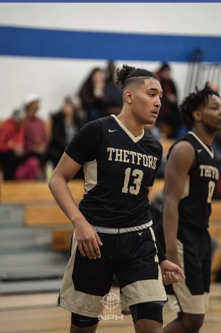 NPACanada's tweet photo. Pierre-Gabriel Gouffran of @thetfordbball is a steady riser among the the C/O 2021 🔥

His feel around the rim combined with the ability to step out from 3 presents problems for anyone. The 6’8 F put up 13.5ppg &amp; 7rpg this season https://t.co/Njn4Ivdysm