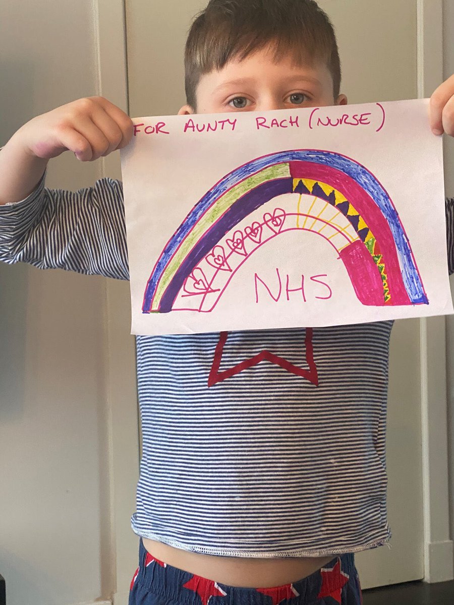 CarolineElsey's tweet photo. What fantastic rainbows from some of our youngest children - well done! #NHSheroes #nurturingden #rainbowsinwindows #KindnessMidlothian #proudheadteacher #missingthosesmiles https://t.co/WyDEZlvwB2
