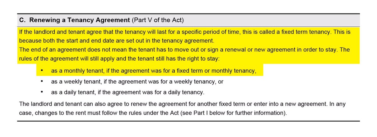 A lot of airbnb units are appearing as furnished rentals for 1-year (or shorter) terms. If you rent such a property, even if for a fixed term, remember that:- if you don’t give notice, your tenancy continues after one year.- you can’t be evicted to resume STR operations.