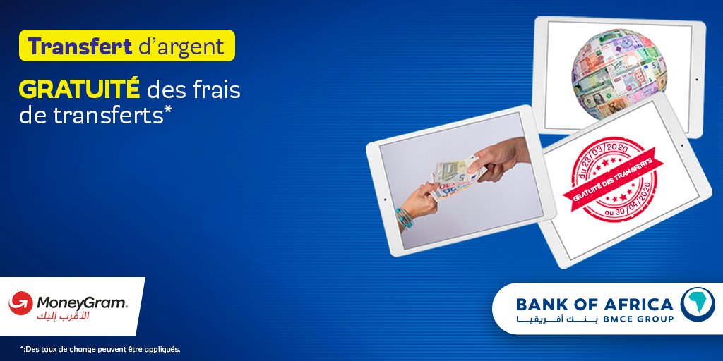 Bank Of Africa on Twitter "Réalisez vos transferts, gratuitement, vers les comptes Bank Of