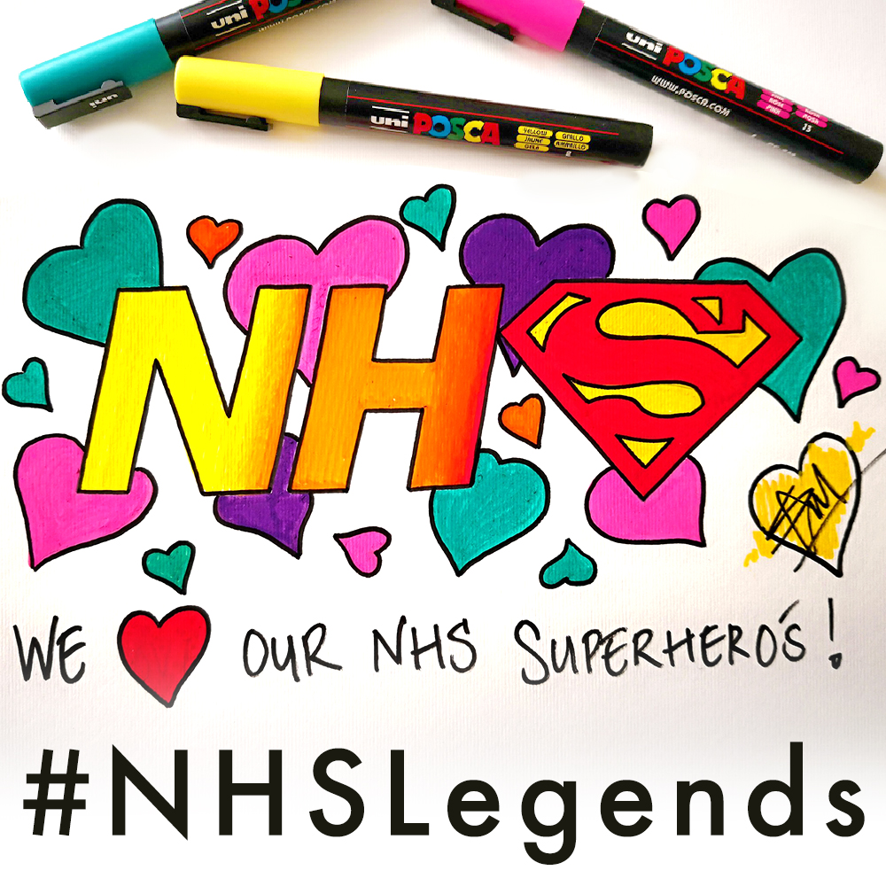 Tell our NHS just how amazing they are!

We’d like to ask every one of you to either WRITE A LETTER, POEM or perhaps DRAW A PICTURE that reflects your personal feelings around the NHS 

Share with the hashtag #NHSlegends 
Don't forget to #ClapForOurCarers
Img - Steven Chall
