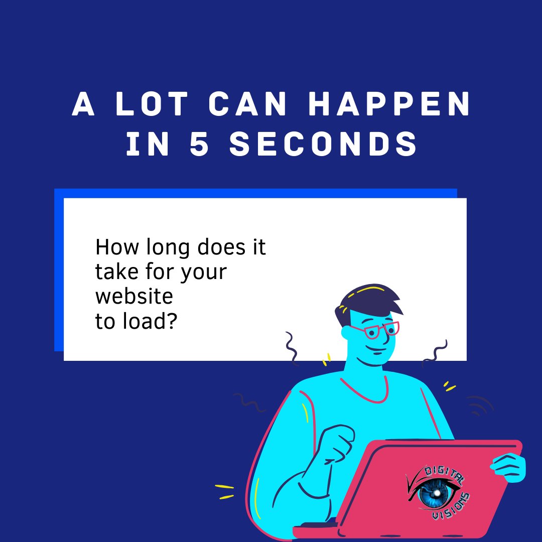 digitalvsn's tweet photo. How long does it take for your website to load? Does it load in less than 5 seconds? The quicker your website loads the better google ranking &amp; user experience.

#wordpress #shopify #webdeveloper #startups #seo smallbiz #smallbusiness #smallbiztips #tips #hosting #webhosting #atl https://t.co/7pAEAI1IlK