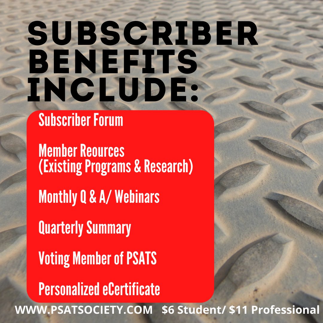publicsafetyats's tweet photo. ✍️The new comprehensive list of subscribers benefits...
💸All of this annually for: $6 Student | $11 Professional
🗣️Make sure to introduce yourself in our subscriber forum!
#PublicSafetyAT #Community #AT4ALL #AT4AT https://t.co/48xCG9yuGd
