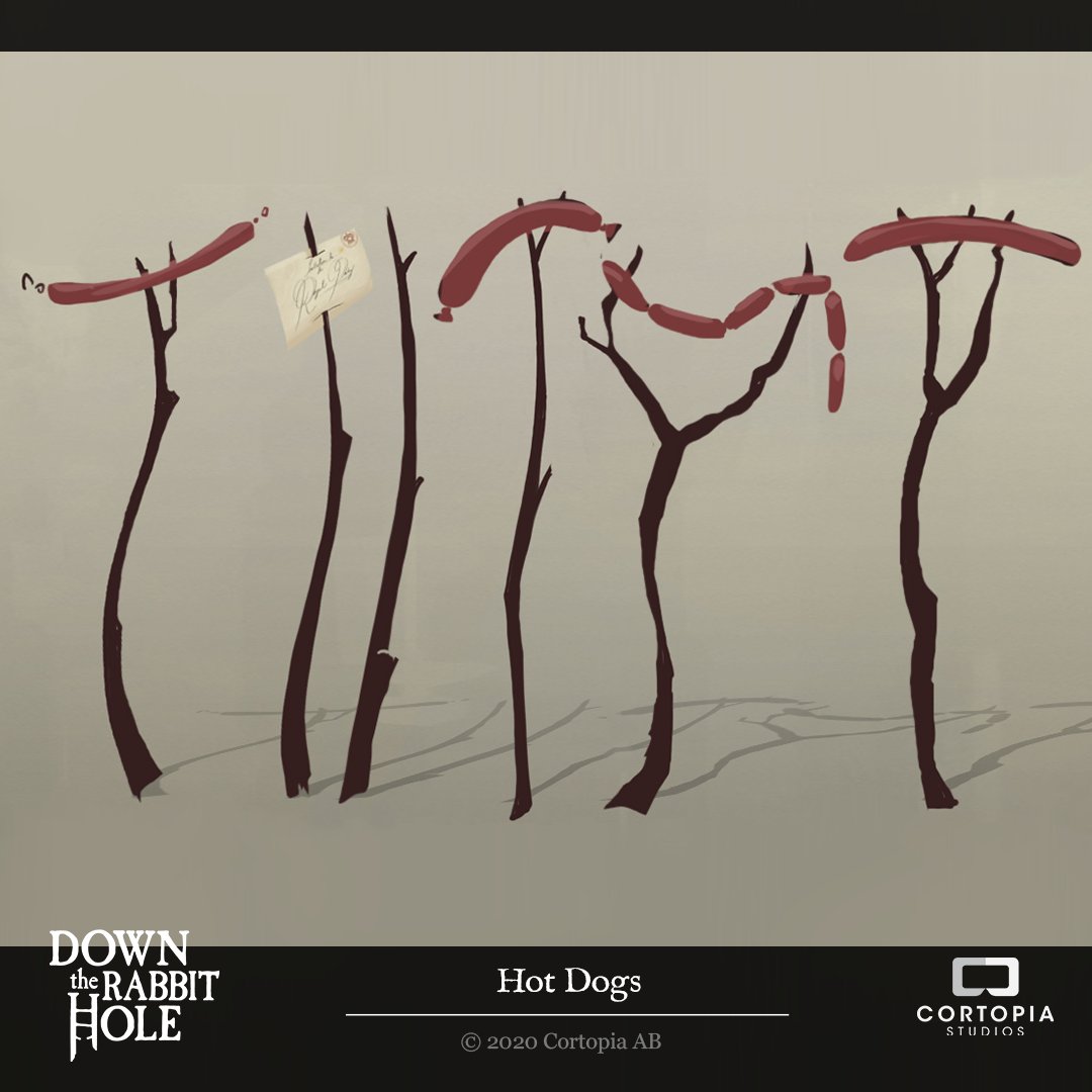 DTRH_game's tweet photo. "Hot Dogs on sticks. Nothing more to say" - Max Huusko, Concept Artist

Purchase Down the Rabbit Hole today!

Oculus Quest > https://t.co/nGad4iiqYP
Oculus Rift > https://t.co/2ZjNkTY6dV
Steam VR > https://t.co/Fl8h11dwo7
Viveport > https://t.co/oivOGt5xnp

#conceptart #gamedev https://t.co/X4rTs1c4DC