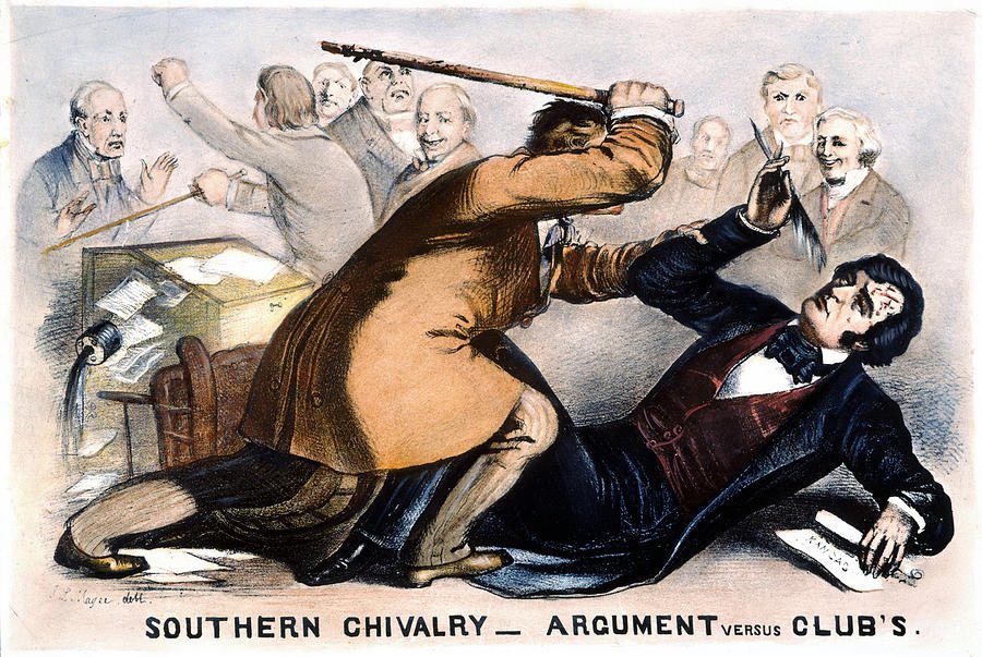 Aaaaand, we’re not the only ones. The good people of Brooksville, FL, named their town for a slavery superfan Sen. Preston Brooks of SC, who beat the holy piss out of abolitionist colleague Charles Sumner of MA on the floor of the damn Senate.I mean, BEAT him.