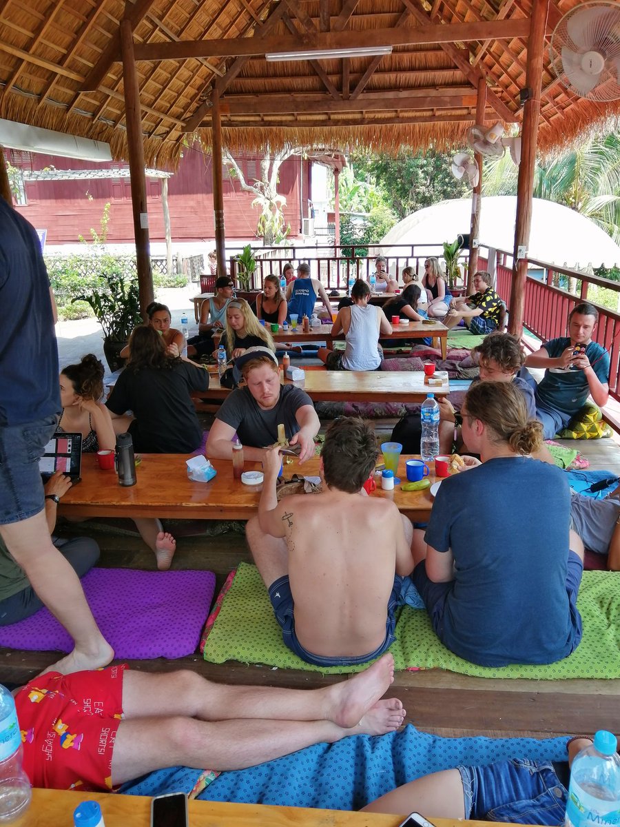 Luang Prabang, Laos I checked into Sunrise Riverside Backpackers Hostel, which is near the infamous Utopia Bar The hostel is lively and has a great social atmosphere. All the people I eventually travelled Laos with, I met at this hostel  #21Days21Destinations