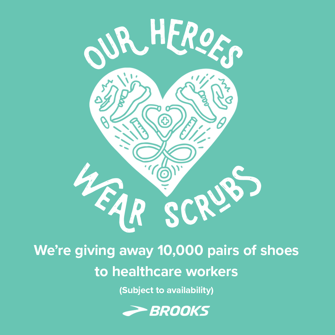 brooks running shoes healthcare workers