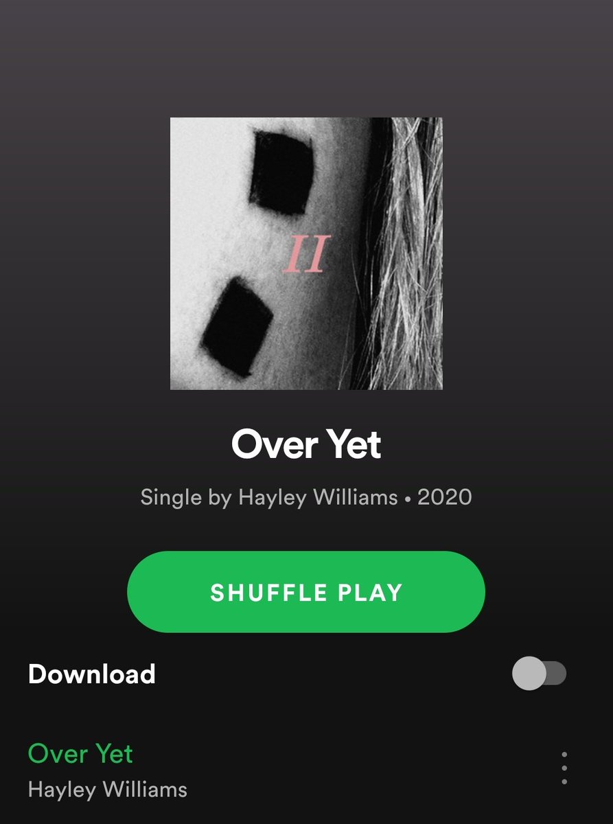Over Yet by @yelyahwilliams is out now hayleywilliams.lnk.to/overyet