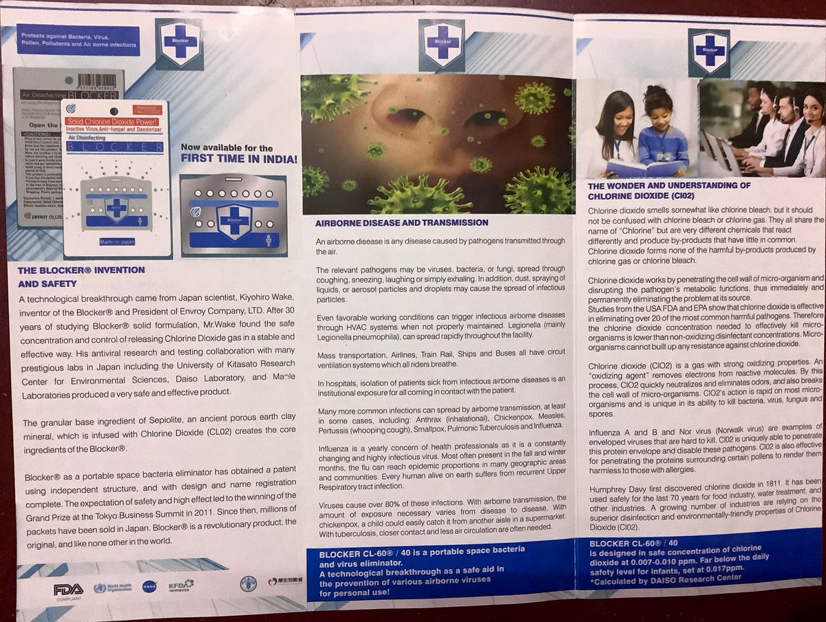cjharishcj's tweet photo. @PIBFactCheck @DIPR_COVID19 @MoHFW_INDIA @SPTumkur @swaraj76 @ircskarnataka @DHFWKA 
This product, called “Blocker” is sold at local pharmacies in Tumkur, claiming it will block Coronavirus within 1m surrounding it, when worn on one’s chest. It is sold for whopping ₹700. (1/2) https://t.co/nMo7KKTjLT