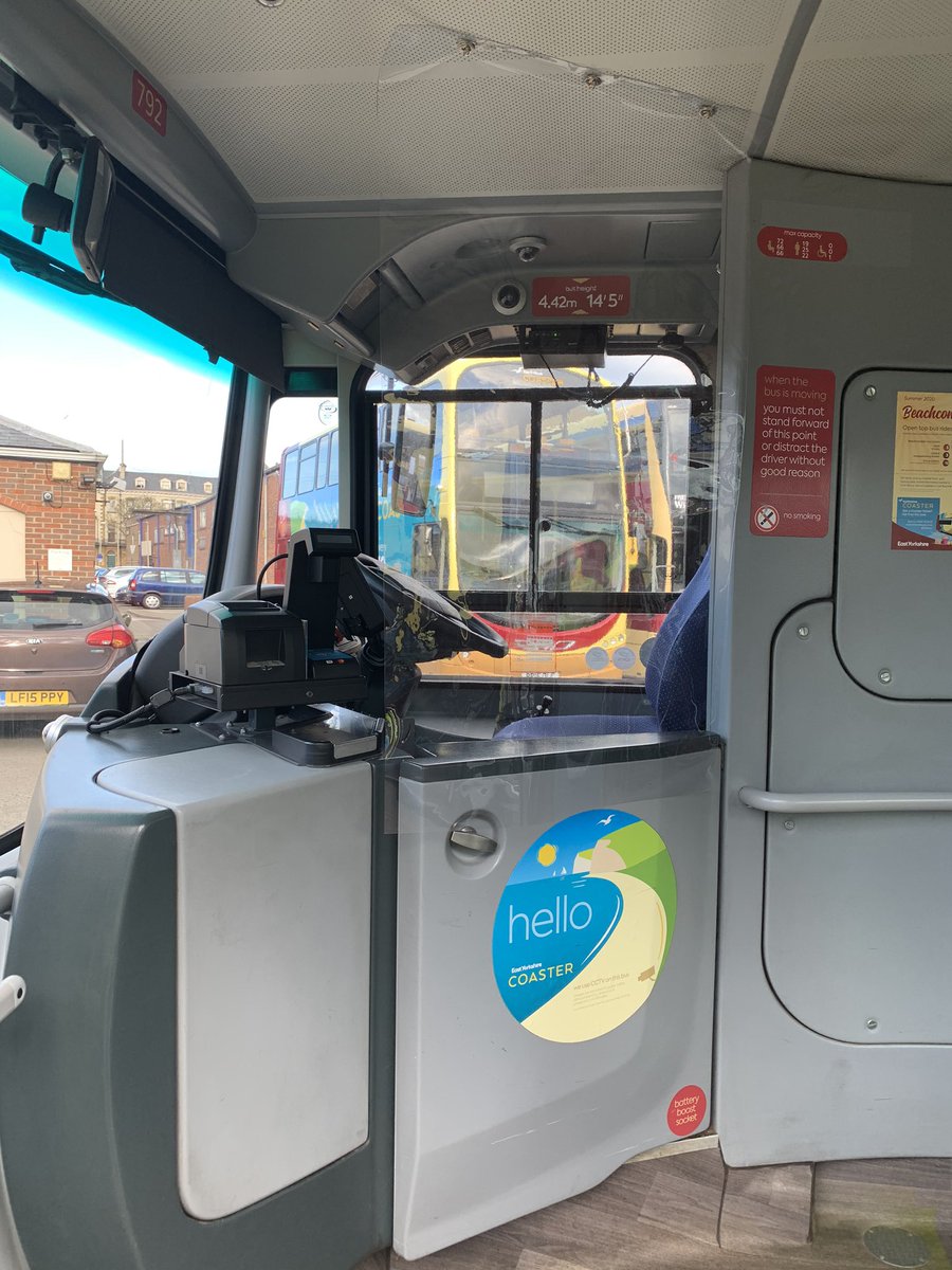benstead_andrew's tweet photo. All our vehicles now fitted with driver/passenger protection screens @EYBuses thanks to  @HDTrim for the quick supply of these 👍🏻 https://t.co/E4OlRlsItB