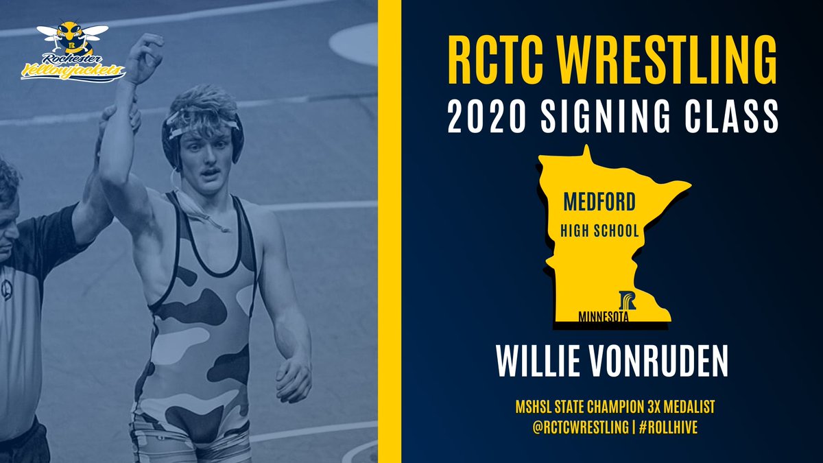 3x NJCAA DIII National Champion #Yellowjackets add Willie VonRuden of Medford HS in MN! #RollHive
