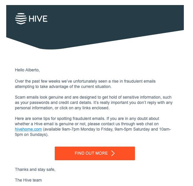 ChiAlberto's tweet photo. @HiveHomeUK , I'm confused, should I click on the links of your email or not? https://t.co/K4jd3Fxjtk